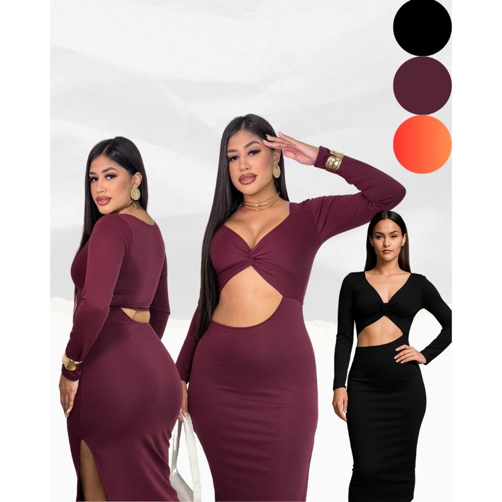 Vestido elegante, vestido longo femenino, vestido  - Moda Feminina | MuralLife