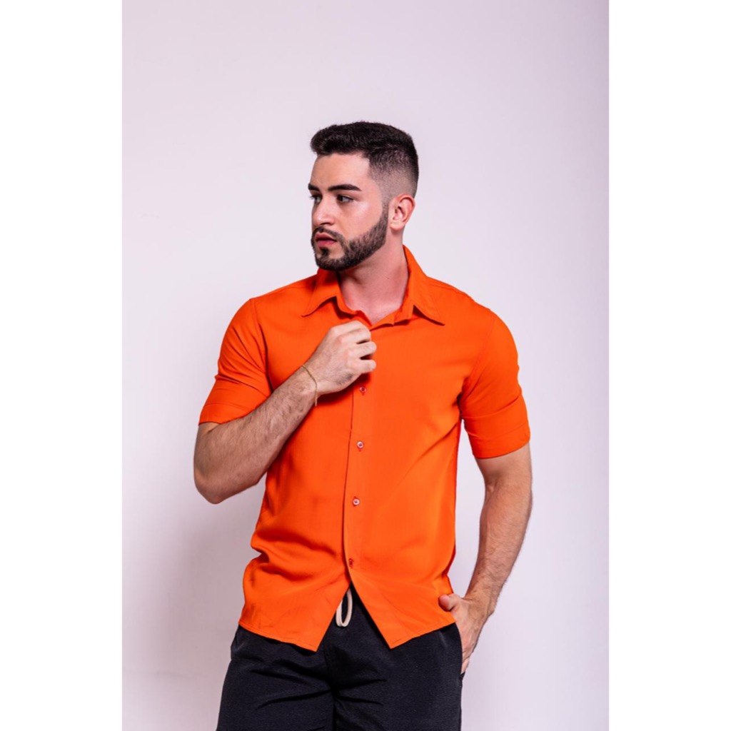 CAMISA MASCULINA NO VISCO-LINHO VERÃO CONFORTAVEL  - Moda Masculina | MuralLife