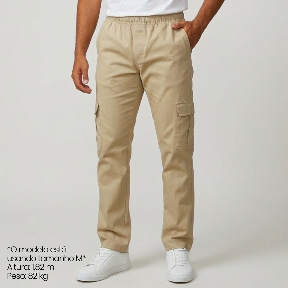 Calça Sarja Streetwear com Seis Bolsos - Moda Masculina | MuralLife