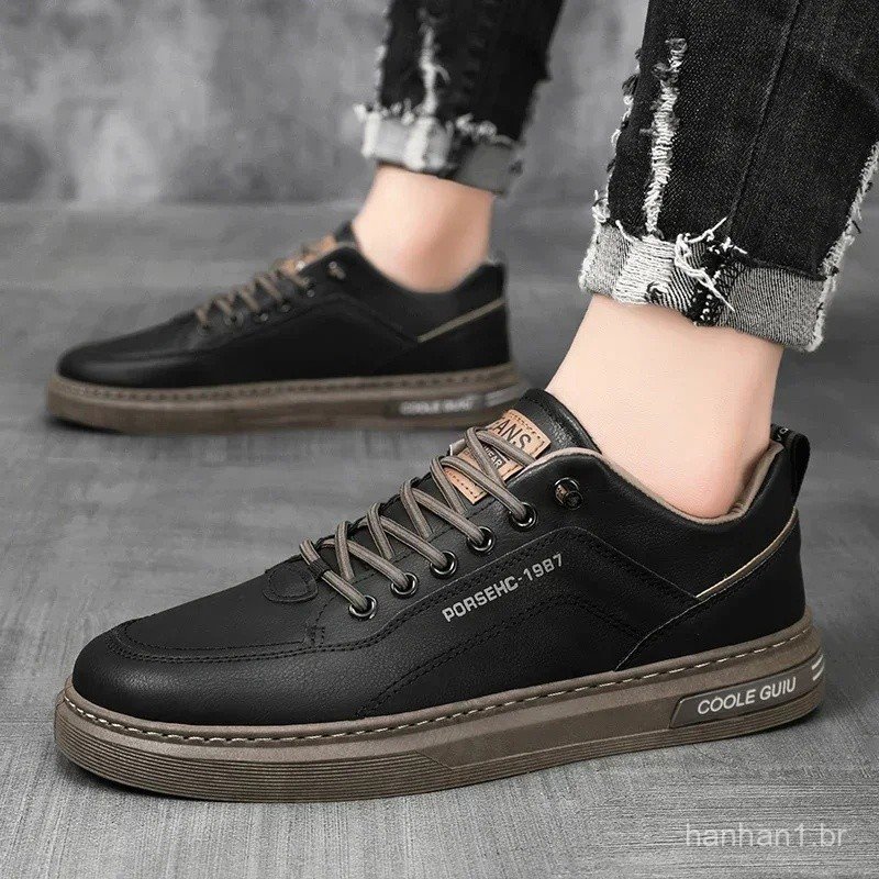 Tênis Masculinos de Couro para Skate, Sapatos - Moda Masculina | MuralLife